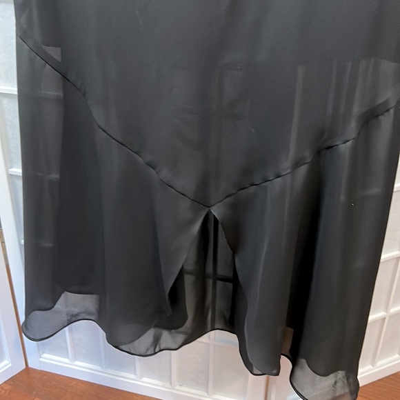 Jessica Woman Gown Black Short Sleeve Scoop Neck Line Size 20 W Worn Once - Picture 5 of 5